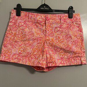 Lilly Pulitzer Women's Shorts Ten Speed Bike Print Size 6
